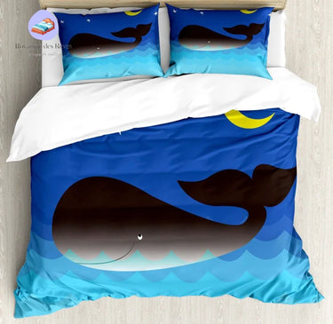 Housse de Couette Baleine Vague